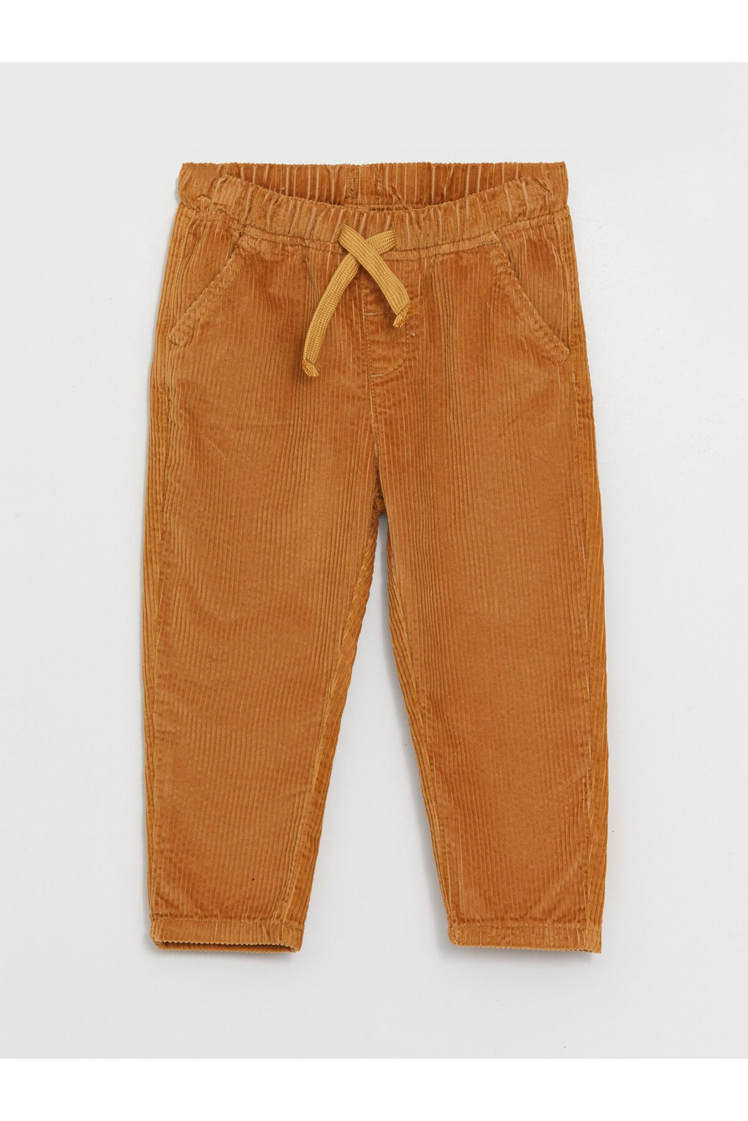 LC Waikiki Basic Velvet Baby Boy Trousers with Elastic Waist