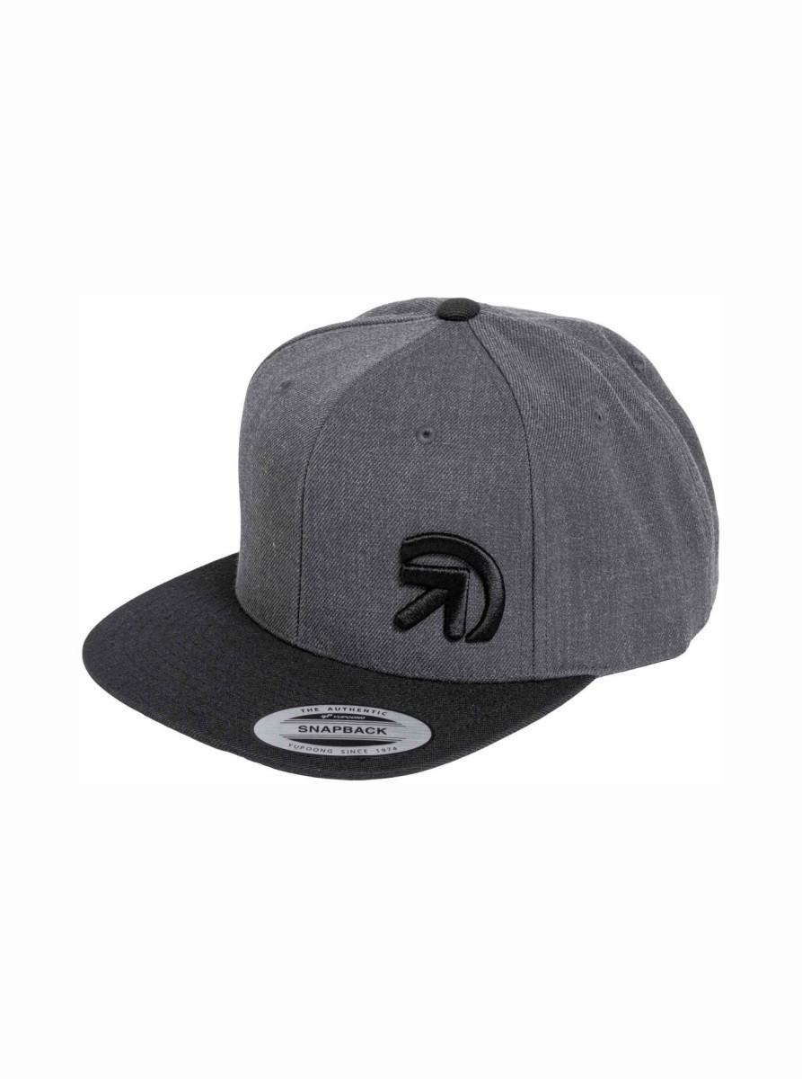 Kšiltovka meatfly finester snapback tmavě šedá one size