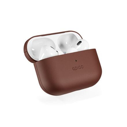 Ochranné kožené pouzdro Epico pro Apple Airpods Pro 2 hnědé