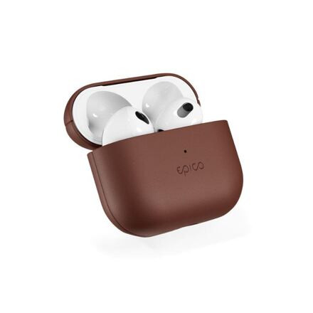 Ochranné kožené pouzdro Epico pro Apple AirPods 3 hnědé