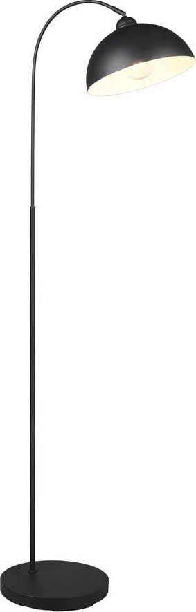 Černá stojací lampa s kovovým stínidlem (výška 170 cm) Sierra – Trio
