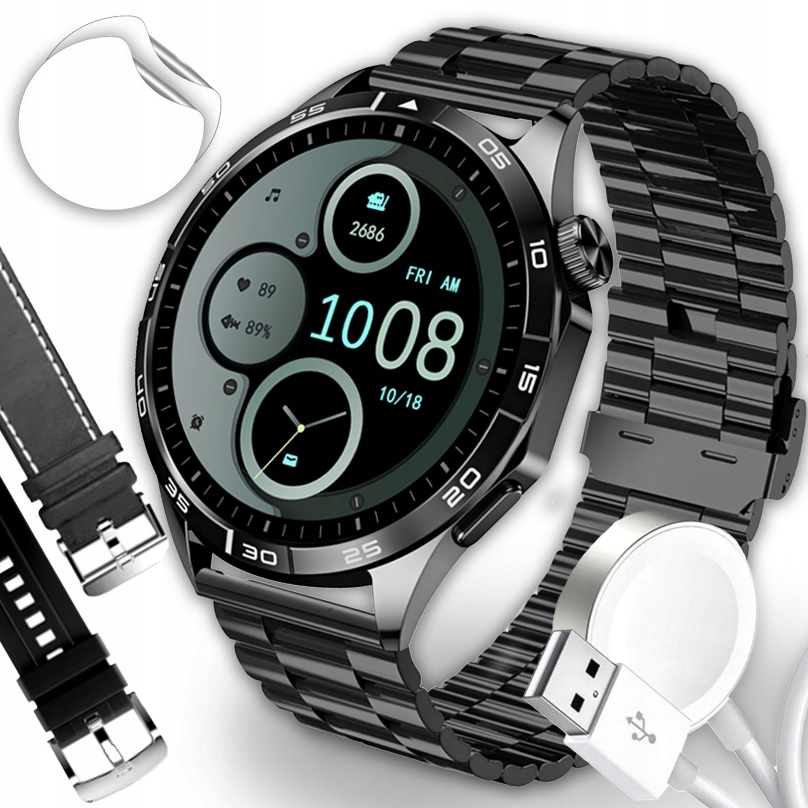 Chytré Hodinky Hodinky Menu Čekám Smart Watch Hovory Čeština Sport Amoled