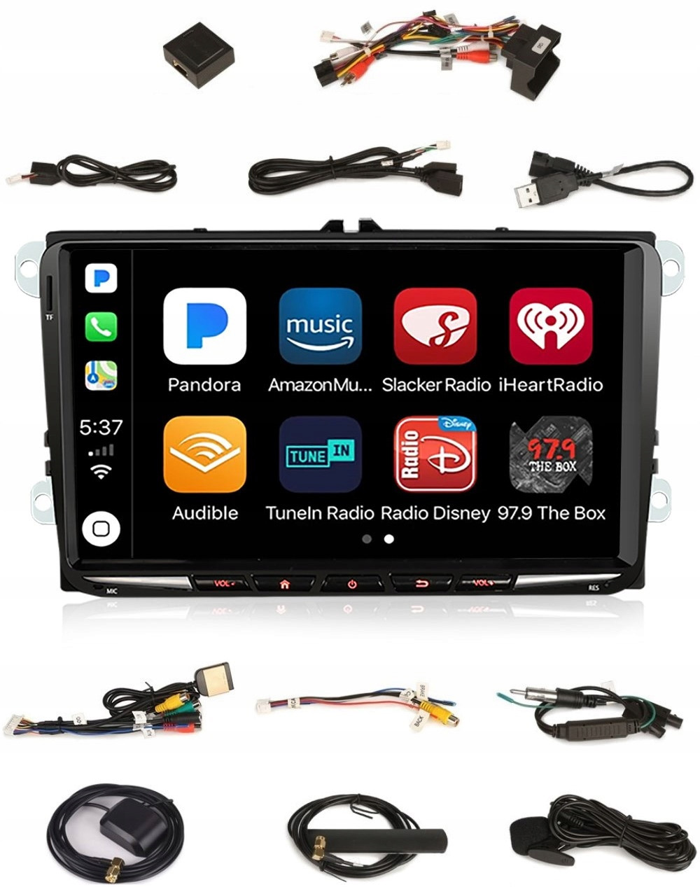 Radio 2DIN Navigace Android Vw Transporter Multivan T5 4GB Dsp Carplay Lte