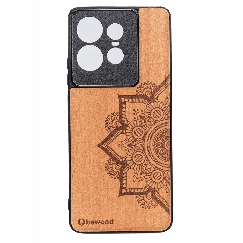 Dřevěné Pouzdro Bewood pro Motorola Edge 50 Pro Mandala Jabloň