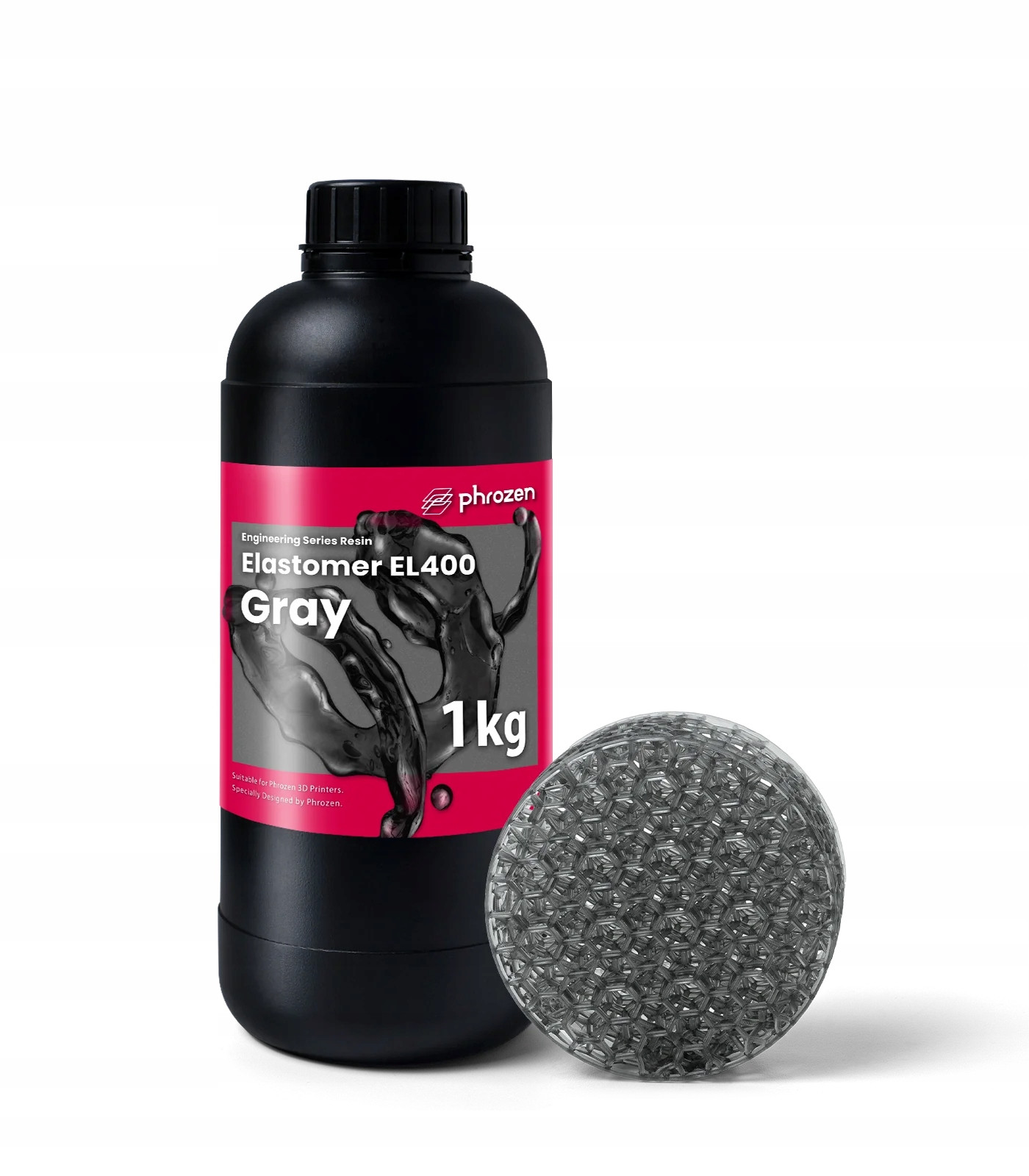 Pryskyřice Phrozen Elastomer EL400 Grey 1kg Vysoká flexibilita