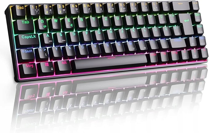 Klávesnice Royal Kludge RK-68 bezdrátová Bluetooth 65% Rgb Hot-Swap