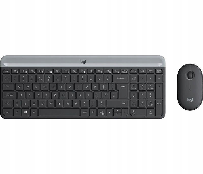 Set bezdrátové klávesnice myši Logitech MK470 Slim Combo černý