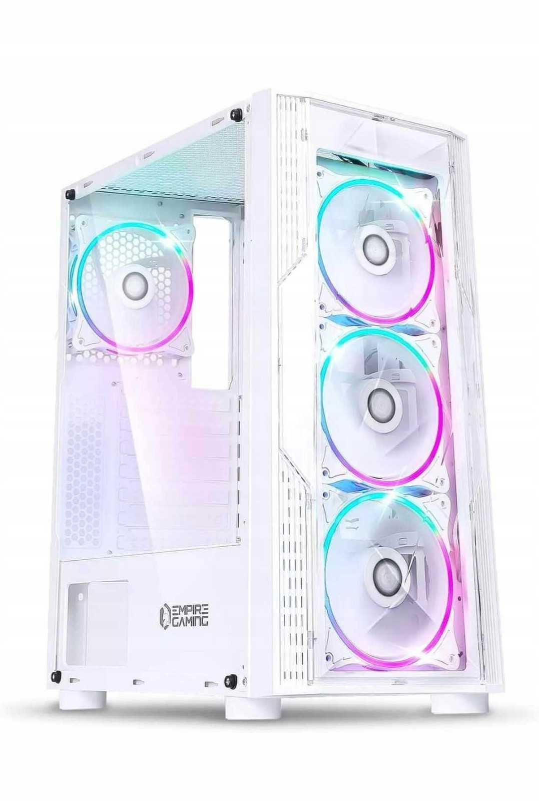 Empire Gaming Pc skříň Atx Itx Argb Tvrzené Sklo Bílá