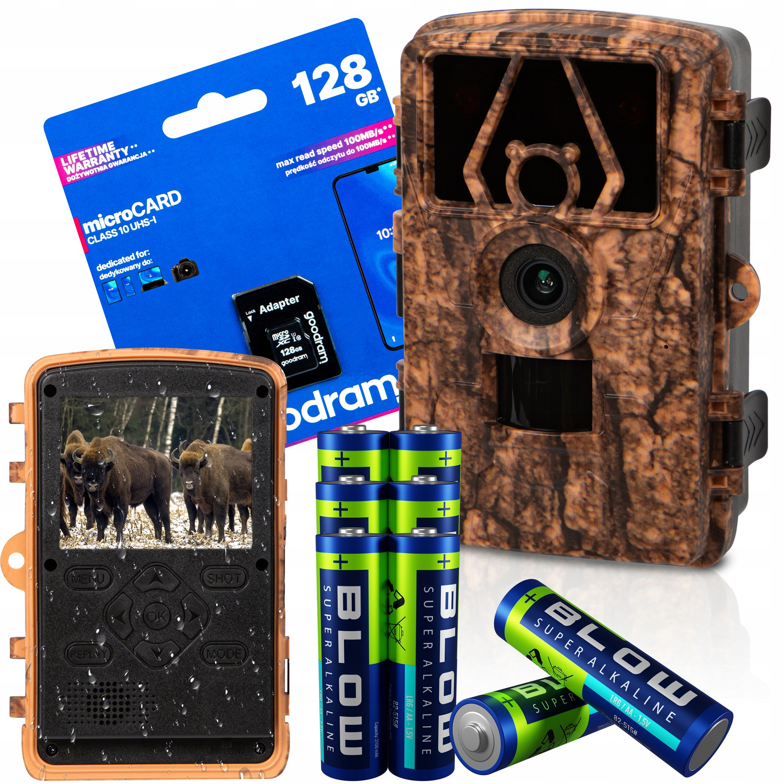 Lesní Kamera Lovecká Fotopast Voděodolná IP66 Ir Diody 850NM 8K 60MP