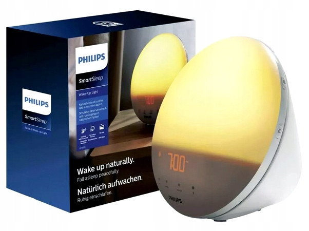 Lampička Philips HF3519/01 Wake-up Rádio noční Led Lampa Východ Slunce Budík