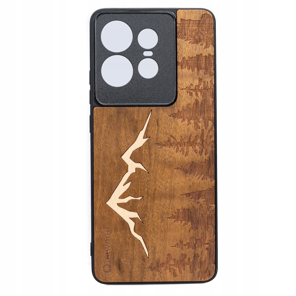 Dřevěné Pouzdro Bewood pro Motorola Edge 50 Pro Hory Imbuia