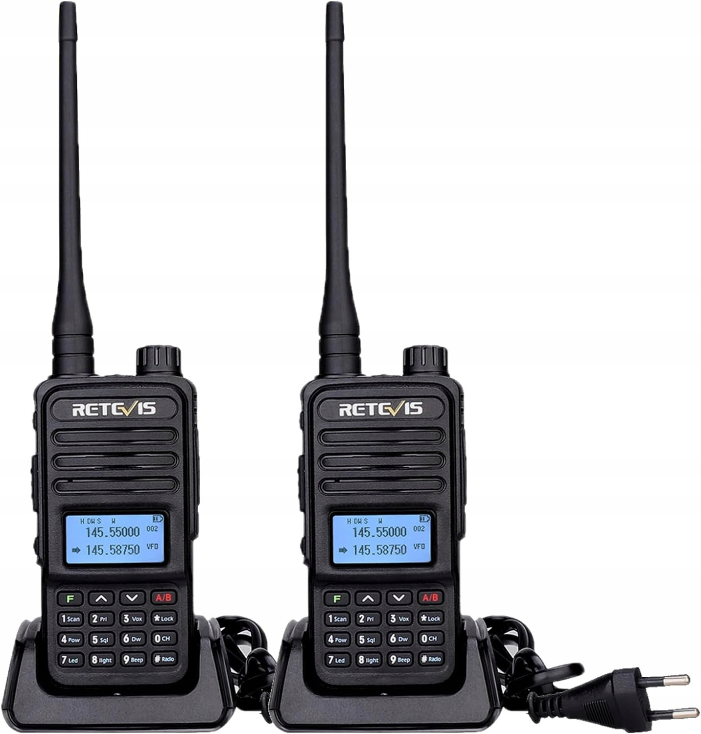 Retevis RT85 Walkie Talkie Dálkový dosah, Uhf Vhf Vysílačka, rádio