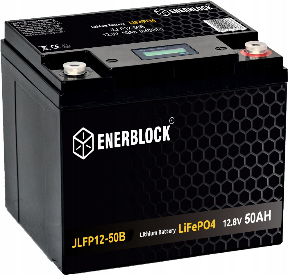 Akumulátor Enerblock 12V 50Ah LiFePO4