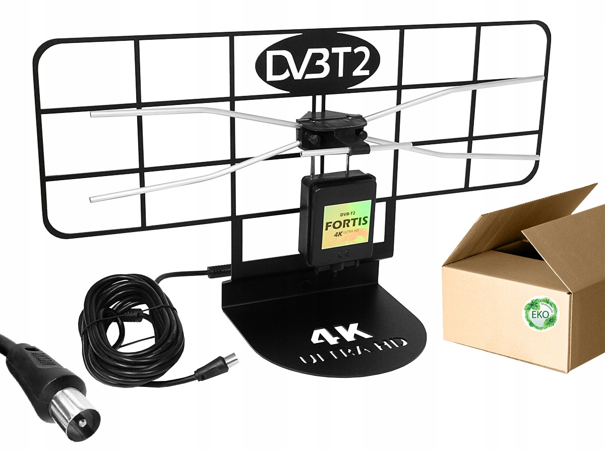 Robustní Pokojová DVB-T2 4K Fortis Pasivní 5m Kabel