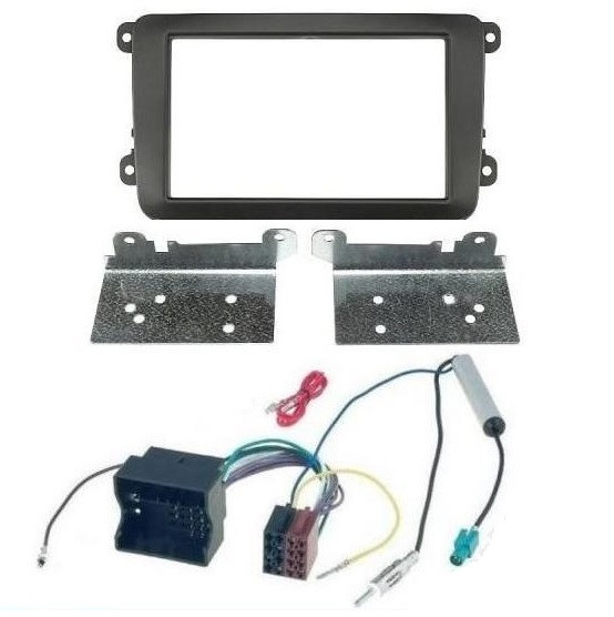 Rámeček adaptér oddělovač pro montáž 2DIN rádia Škoda Seat Vw od 2003