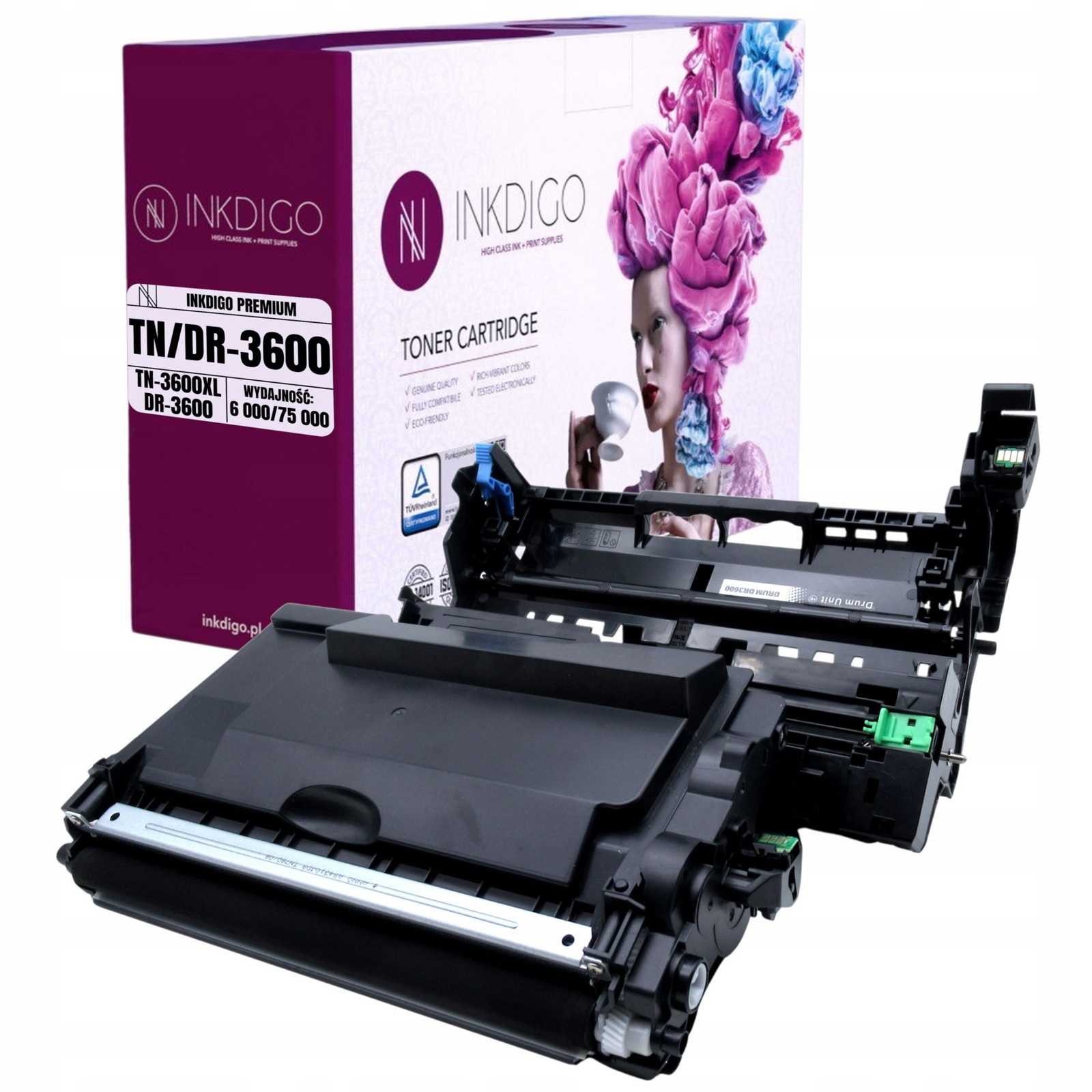 TN3600 DR3600 Toner+buben Náhrada Za Brother HL-L5210 DCP-L5510 MFC-L5710