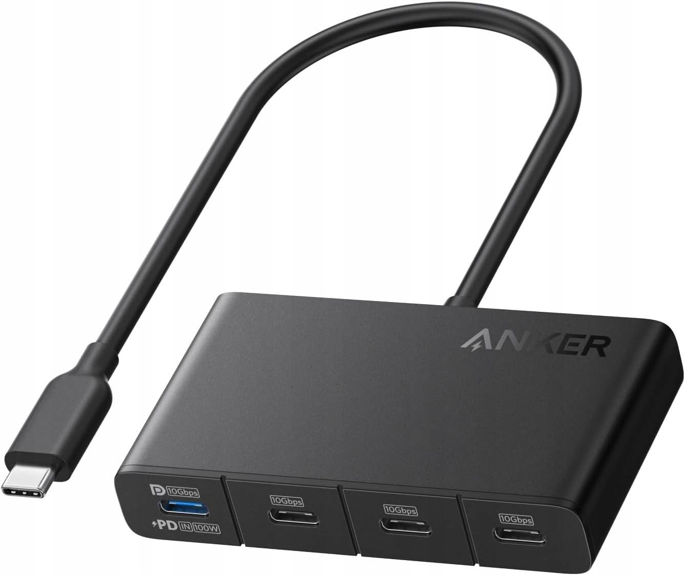 Hub 4v1 10Gbps Usb-c Černý Anker A8340GA1