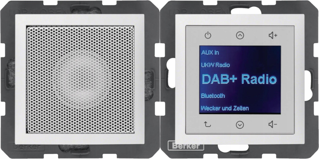 Berker B.x Rádio Touch Dab+ Bluetooth S Reproduktorem Bílý Lesk 30808989