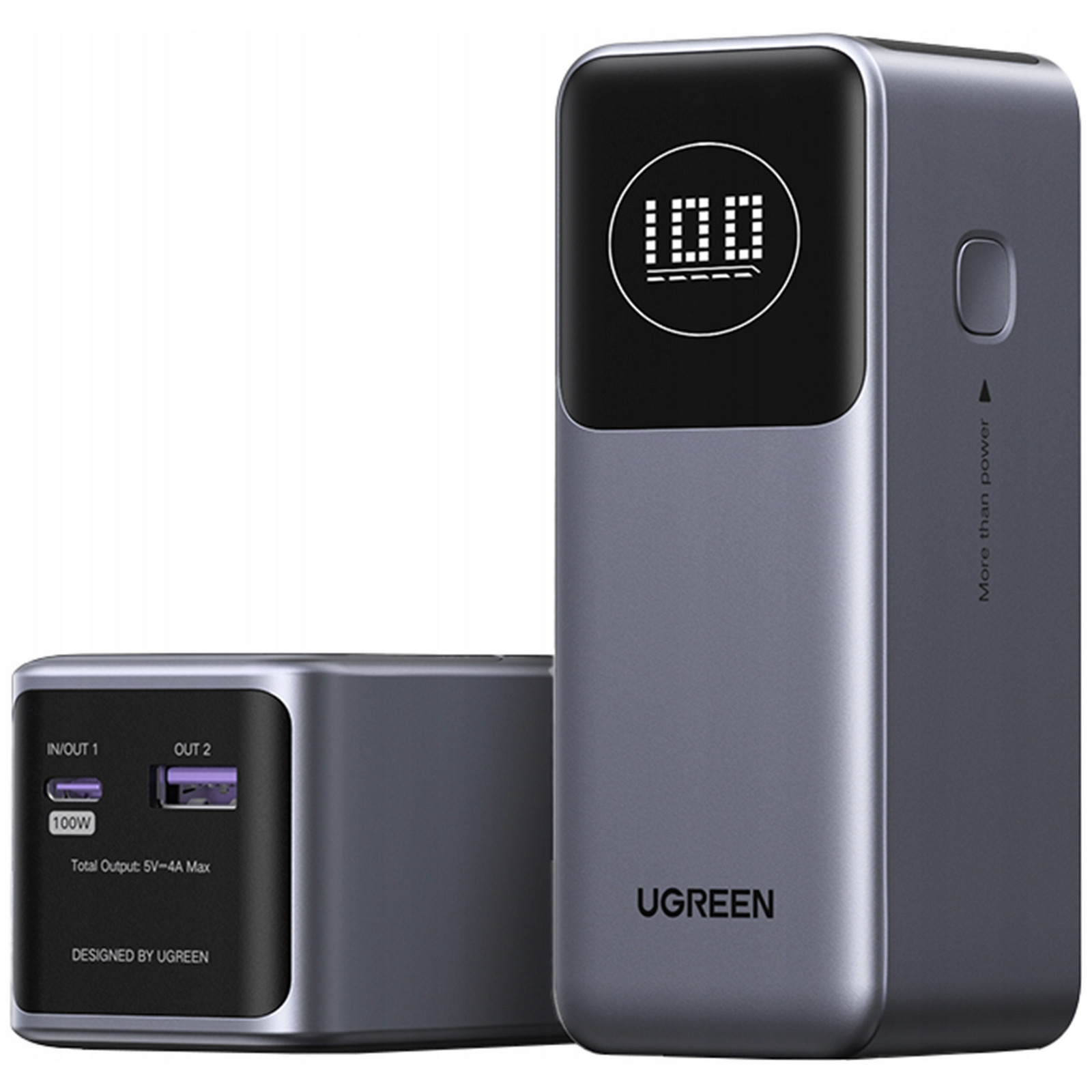 Ugreen Nexode PB724 Lehká Kompatibilní Powerbanka 12000MAH Usb-c Usb 100W