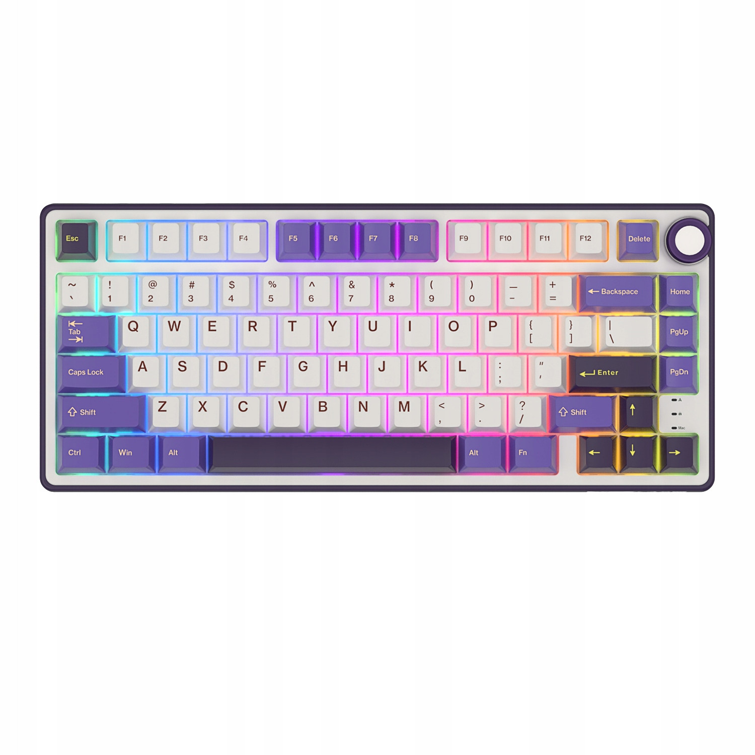 Mechanická Klávesnice Rk R75 80% 75% Hotswap Rgb Brown Switch Pro hráče B