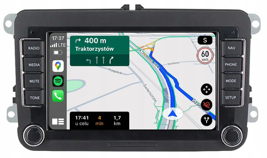 Vw Golf Passat Polo Touran Tiguan T5 Caddy Android Carplay Rádio Navigace