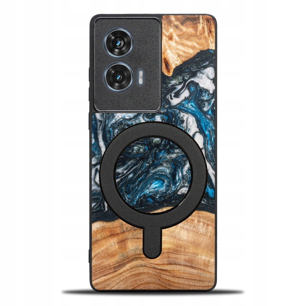 Pouzdro Bewood Unique pro Motorola Edge 50 Fusion Planets Země s MagSafe