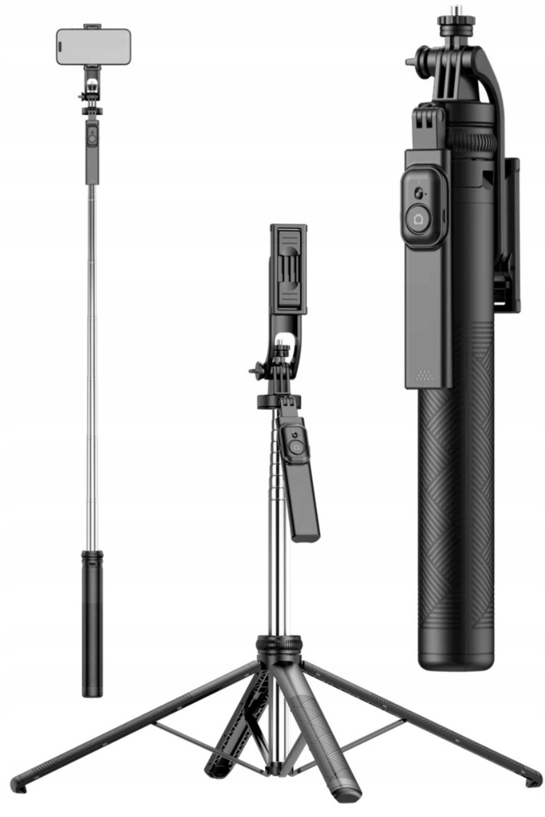 Fotostativ Vysoký 180 cm Pro Kameru Pilot Selfie Tyč