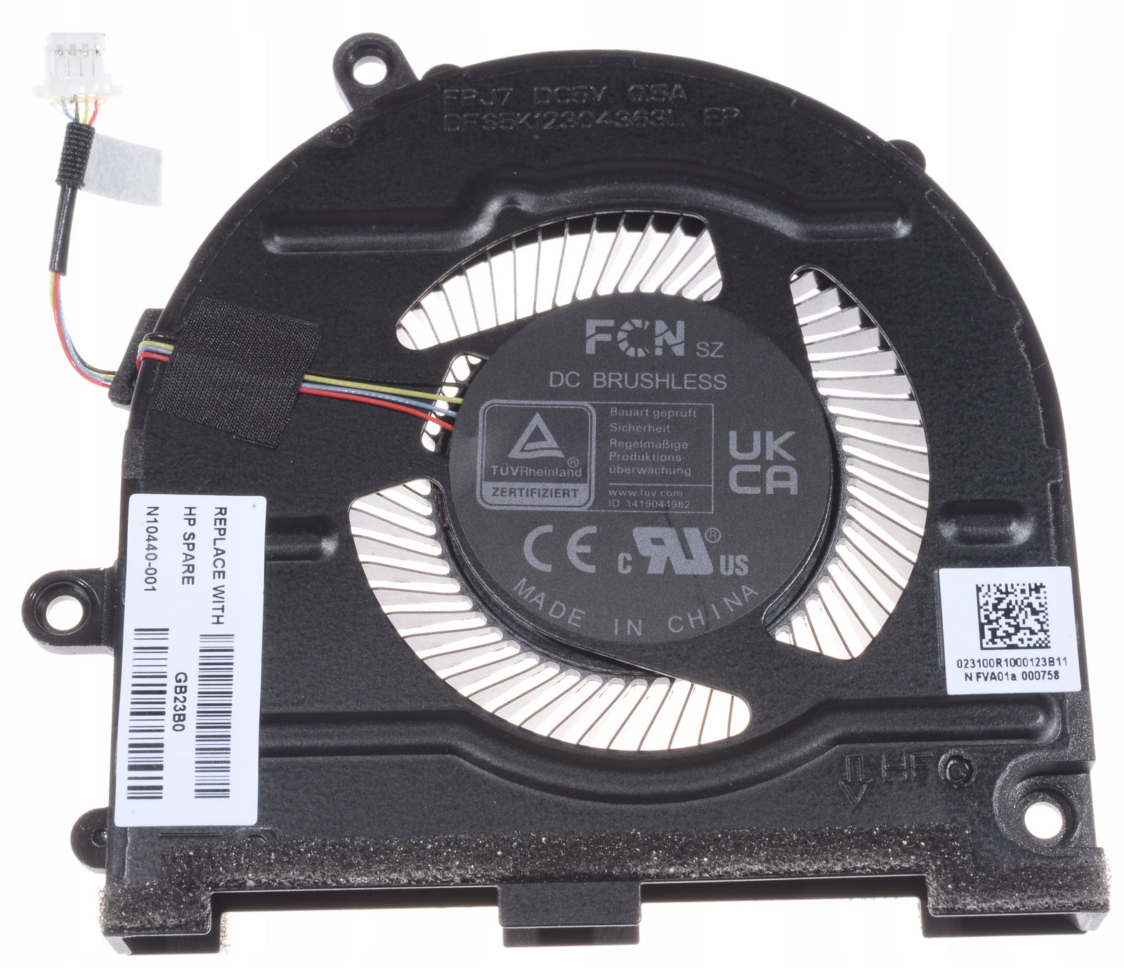 ventilátor FPJ7 N10440-001 Cpu TPN-W154 Hp Pavilion Plus 14-eh