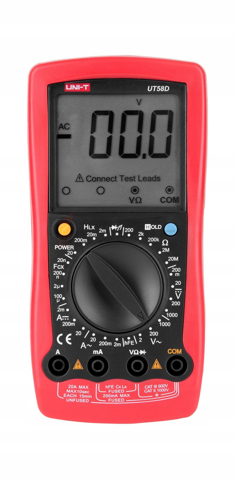 Univerzální multimetr Uni-t UT58D měření odporového napětí
