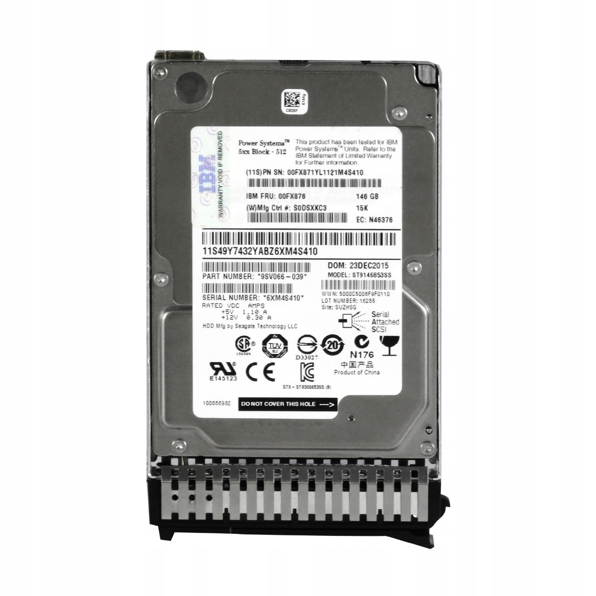 Ibm 00FX876 00FX871 146GB 15K 64MB SAS-2 2,5'' ST9146853SS