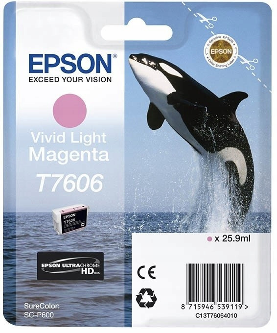 Inkoust Epson T7606 červený (magenta) C13T76064010