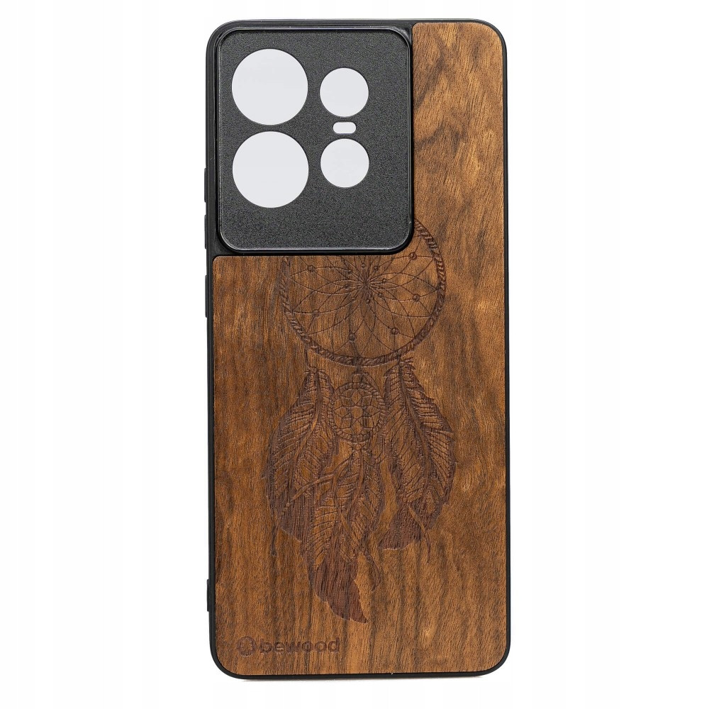 Dřevěné Pouzdro Bewood pro Motorola Edge 50 Pro Lapač Snů Imbuia