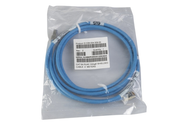 Emc Cat 6A RJ45 kabel 10GigE Shielded 2M 038-004-309-00