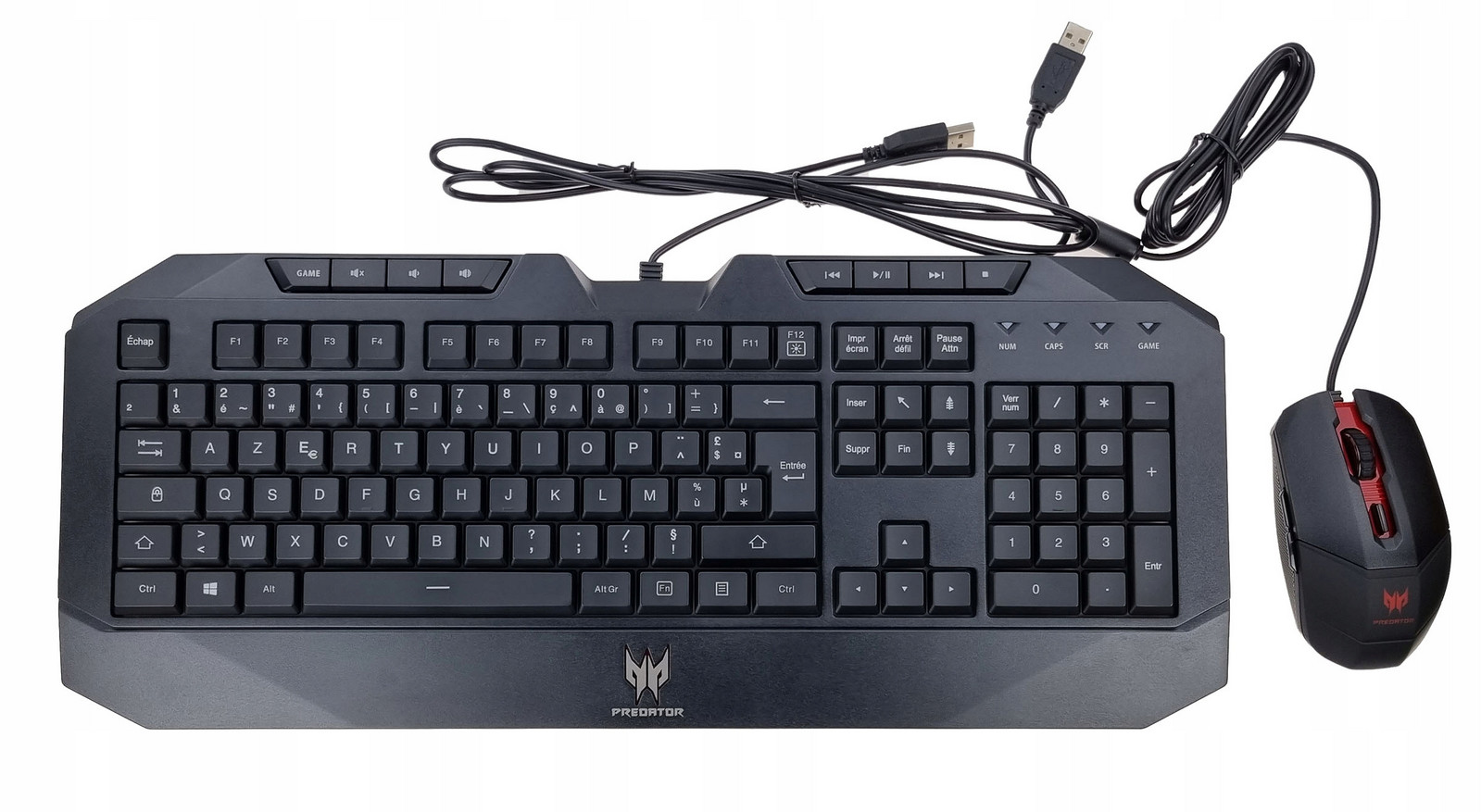 Nová Klávesnice A Myš Acer Predator Usb Francouzská