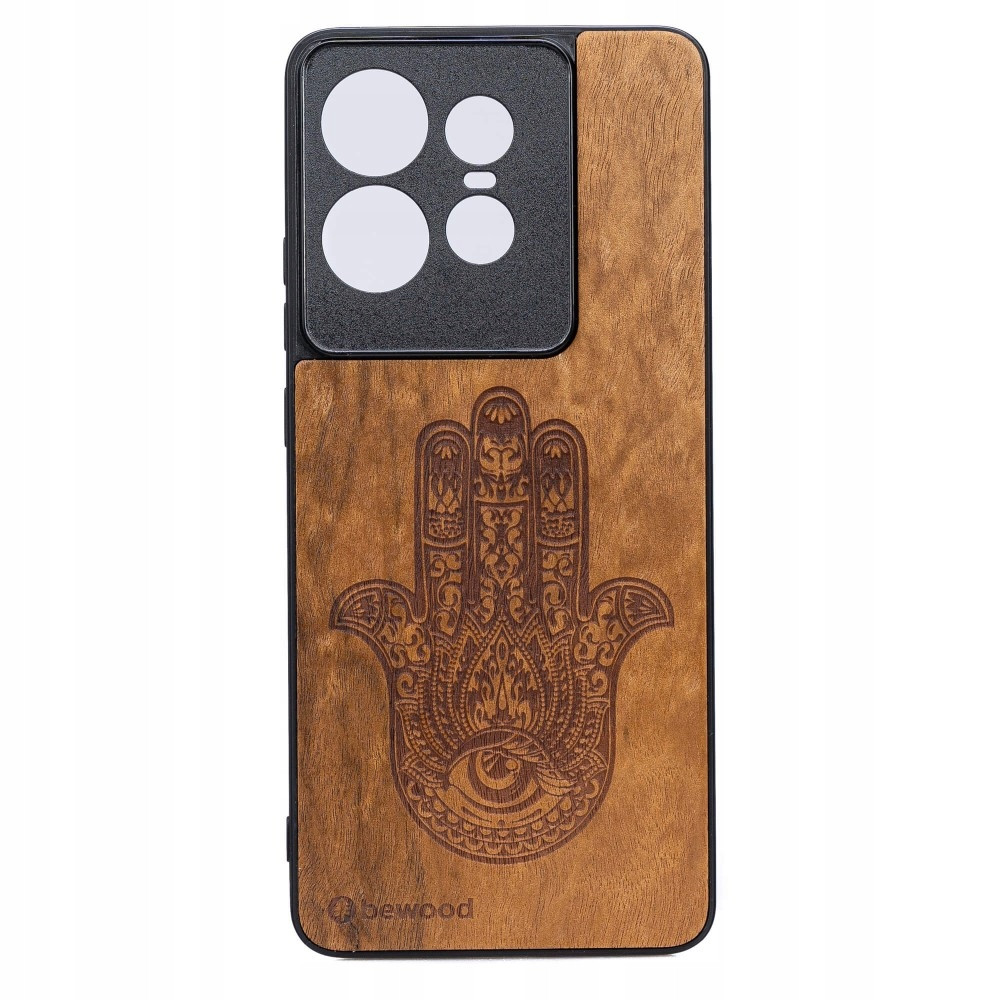 Dřevěné Pouzdro Bewood pro Motorola Edge 50 Pro Hamsa Imbuia