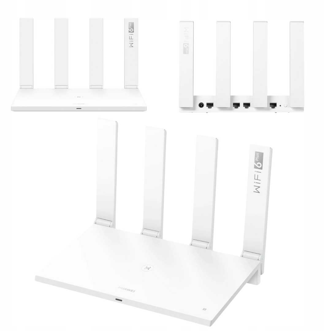 Bílý Wifi Router Huawei AX3 Pro Quad-core WS7200 WiFi 6 Plus 3000 Mb/s