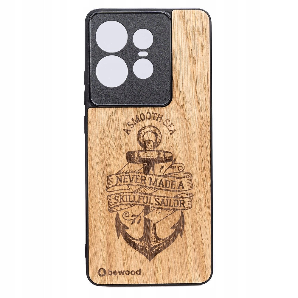 Dřevěné Pouzdro Bewood pro Motorola Edge 50 Pro Kotva Dub