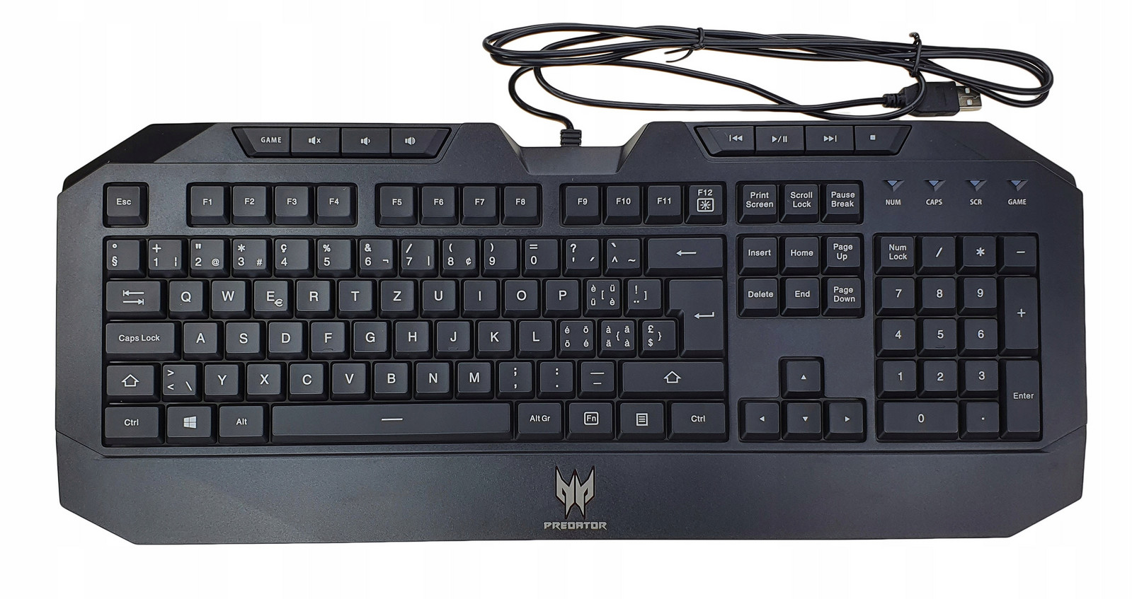 Nová Klávesnice A Myš Acer Predator Usb Qwertz Švýcarská!!!