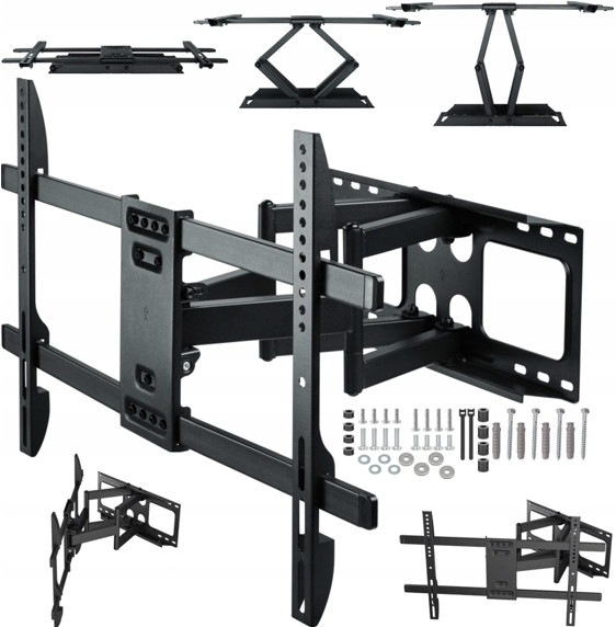 Pohyblivý Držák Nastavitelný Bezpečný Věšák Pro Tv 32-85 Palců Silný
