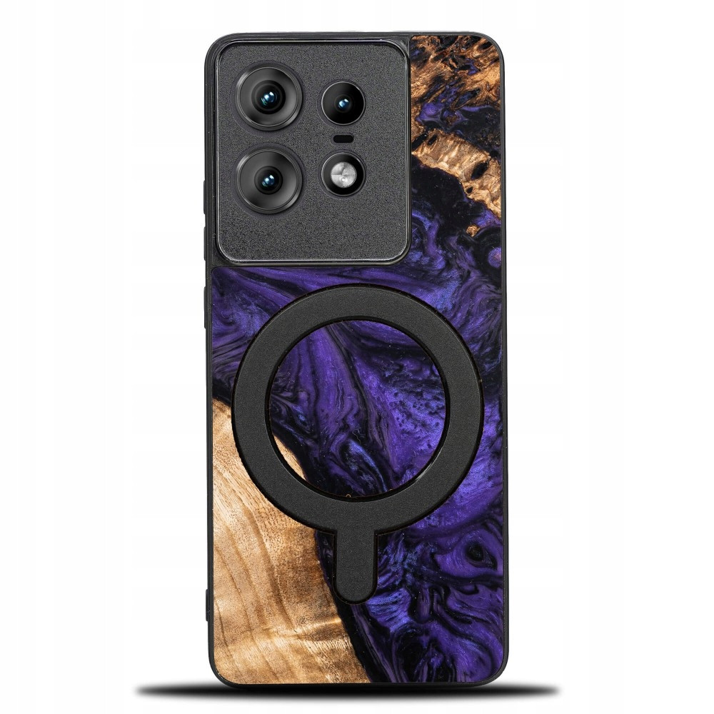 Pouzdro Bewood Unique pro Motorola Edge 50 Pro Violet s MagSafe
