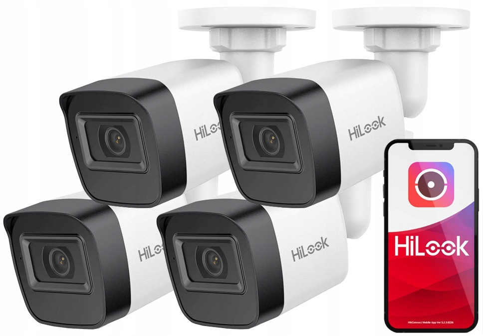 Ip kamery 4MPx 2K+ PoE IPCAM-B4-P PoE venkovní HiLook by Hikvision 4KS