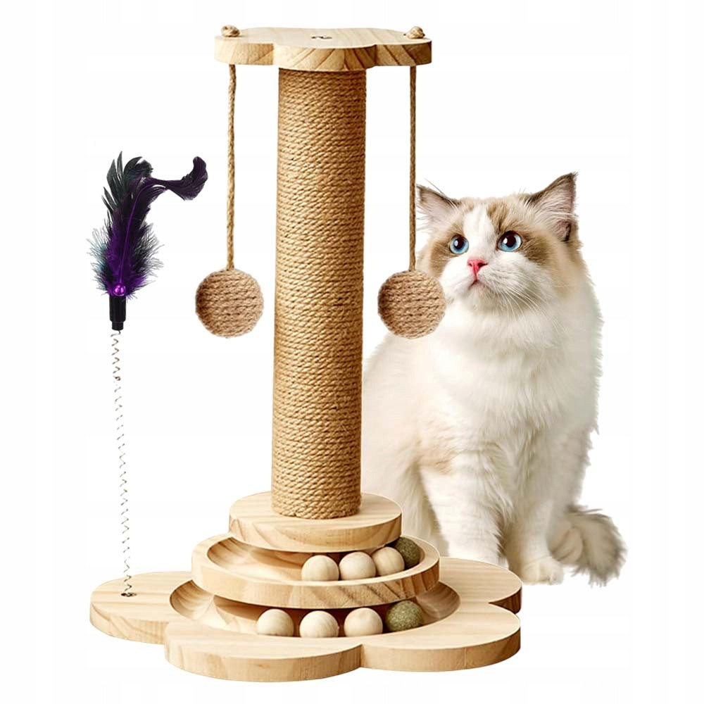 Škrabadlo Pro Kočky Domeček Pelíšek Sloupek Hračka Škrabací Věž Kotec