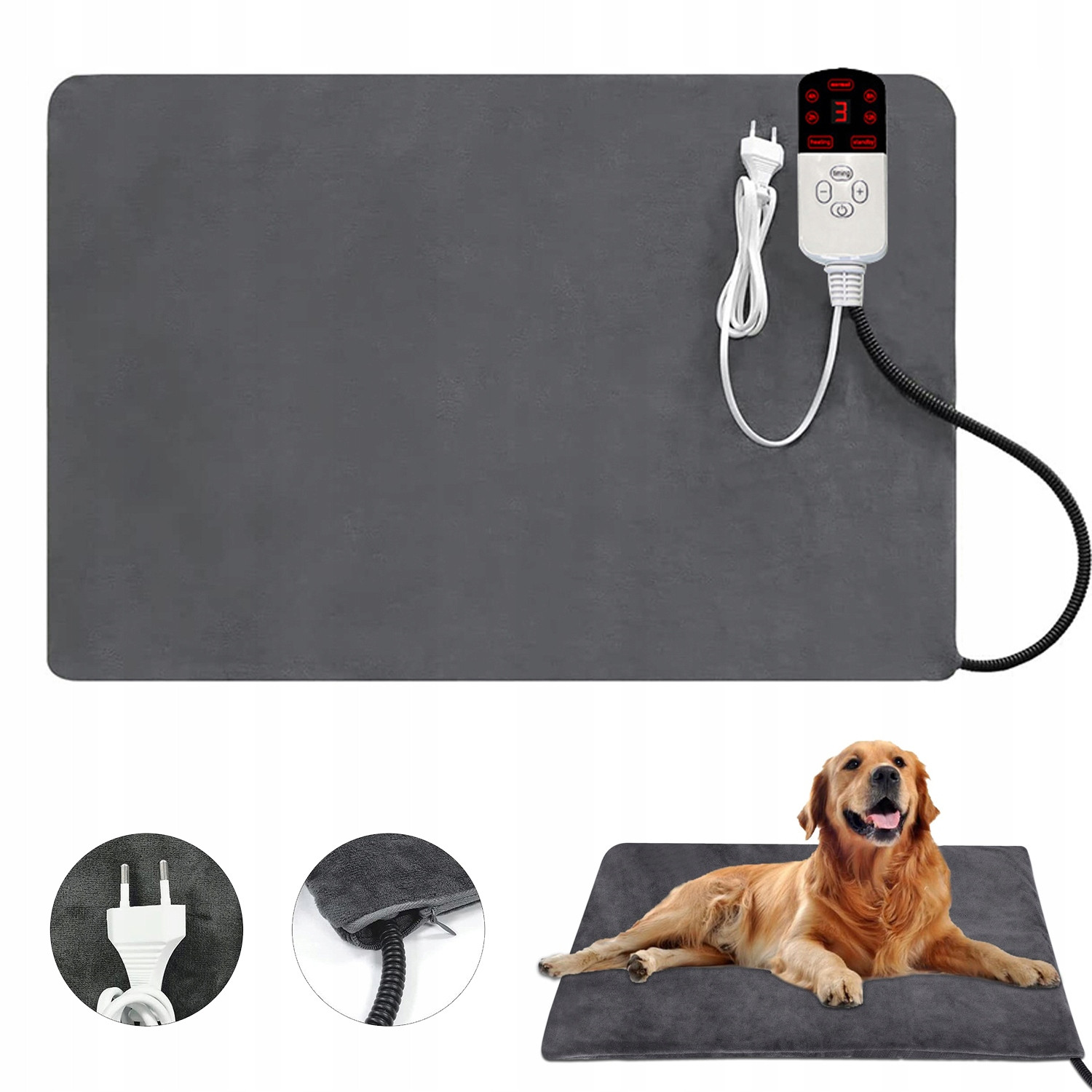 Vyhřívací Podložka Vyhřívací Deka Pro Psy 40X70CM