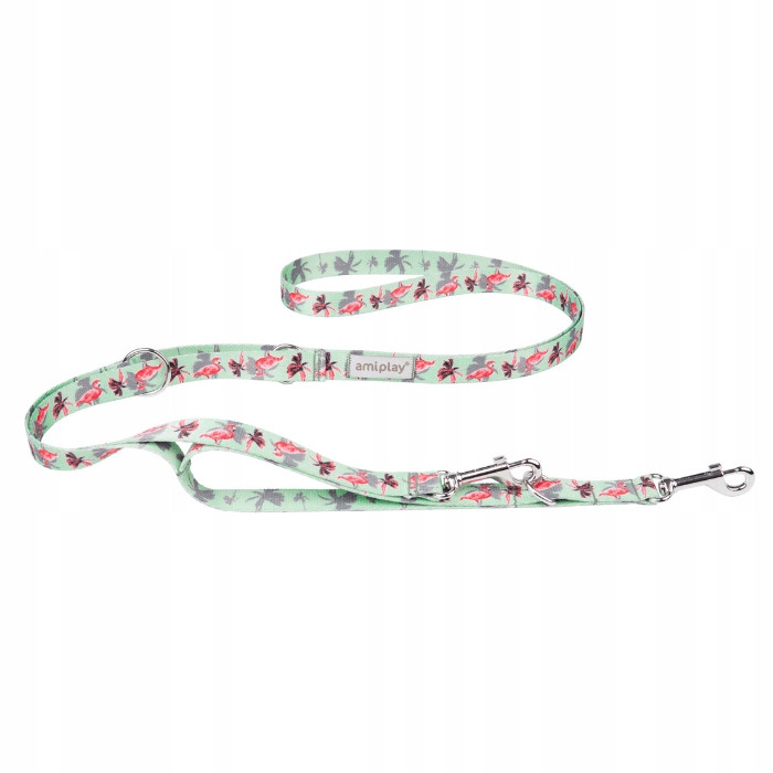 Amiplay Vodítko nastavitelné 7in1 BeHappy S Flamingo