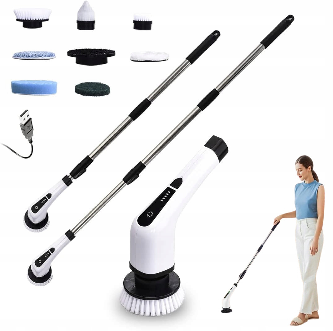 Elektrický Čisticí Kartáč Teleskopický Na Podlahy 9V1