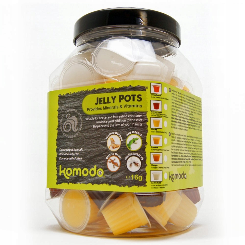 Komodo Jelly Pot Mixed Flavours Jar mix potravin v gelu 60ks