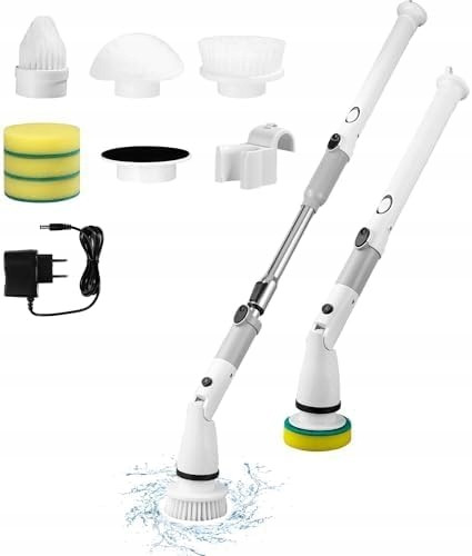 Faokze Elektrický Akumulátorový Kartáč 6 Hlavic Teleskopický