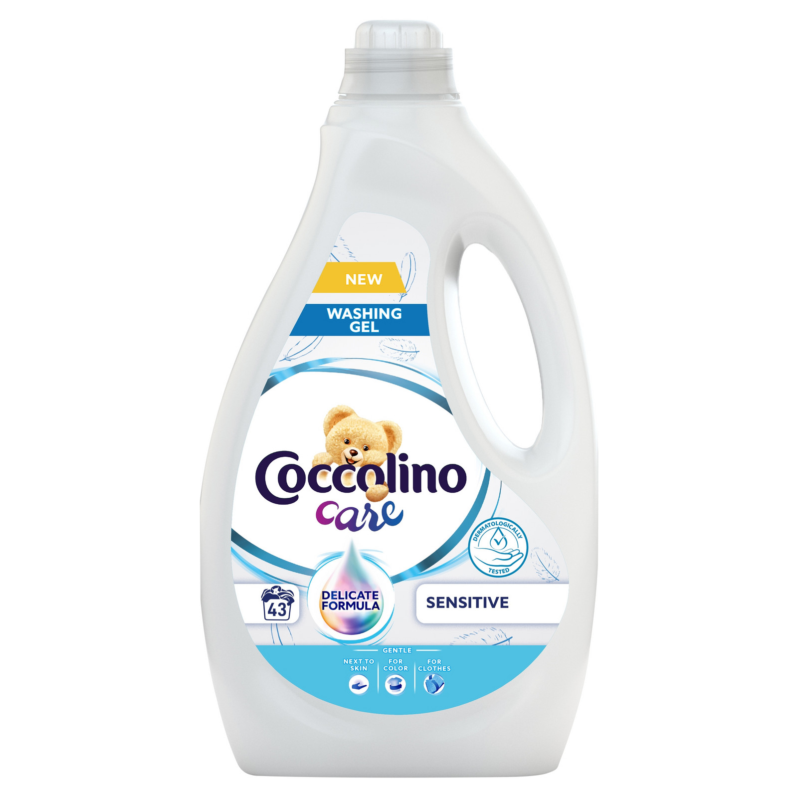 Coccolino Care Sensitive Jemný gel na praní barev 2 x 1,72 L