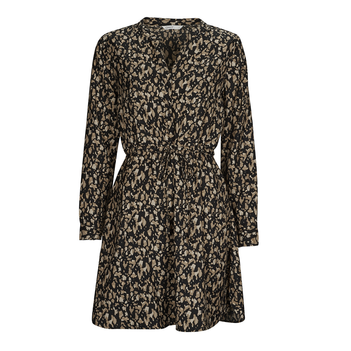 Only  ONLCORY L/S V-NECK TUNIC WVN  Černá