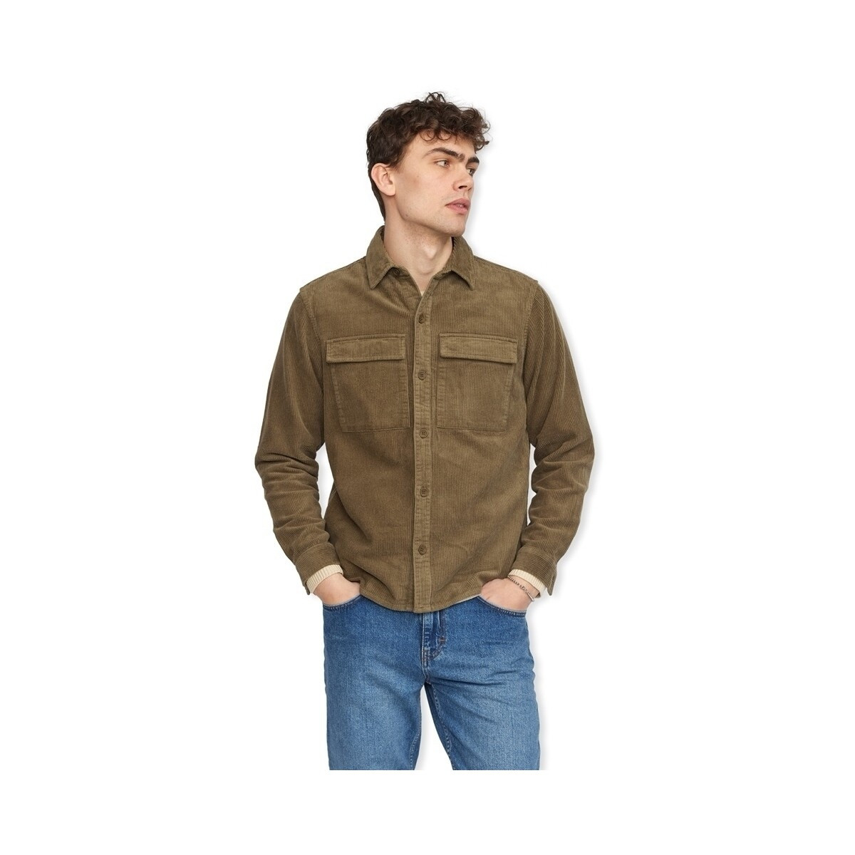 Rvlt Revolution  Utility Shirt 3776 - Light Army  Hnědá